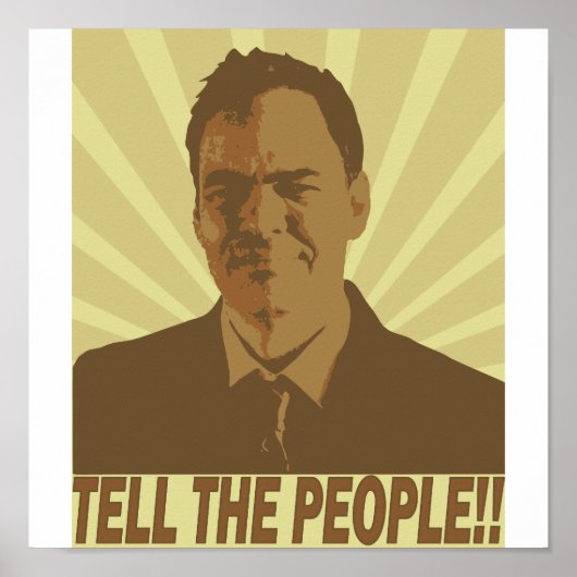 "Vertel het volk!!" Poster (Voorkant)