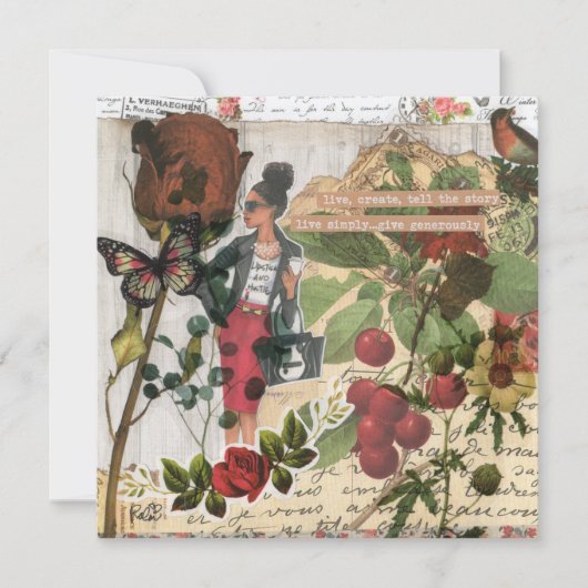 Vertel het Wenskaart voor de artikelflat (Voorkant)