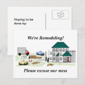 Vertel je buren over je thuisproject briefkaart (Voorkant / Achterkant)