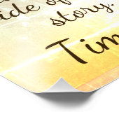 Vertel je kant van je verhaal foto afdruk (Hoek)