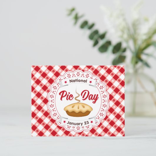 Vertel je vrienden over taartdag Briefkaart (Staand voorkant)