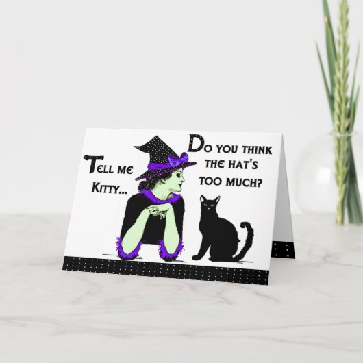 "Vertel me het Kat" Kaart (Voorkant)