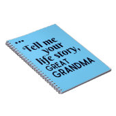 Vertel me je levensverhaal grootmoeder notitieboek (Rechterzijde)