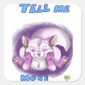 Vertel me meer Sticker (Voorkant)