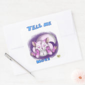 Vertel me meer Sticker (Envelop)
