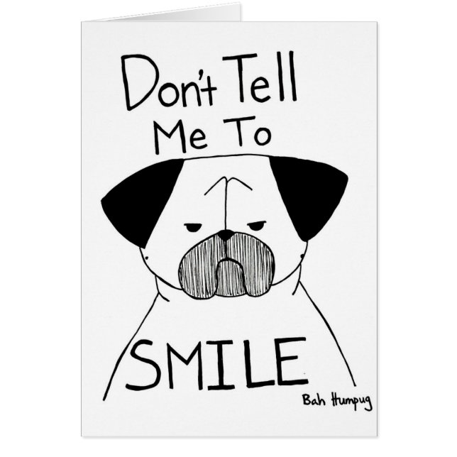 Vertel me niet om te glimlachen (Voorkant)