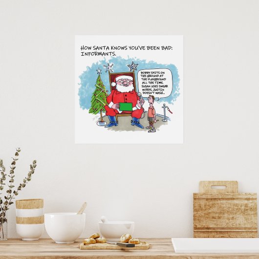Vertel Santa Mate poster (Keuken)