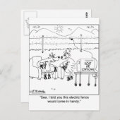 Vertelde u dat de elektrische hek handig zou zijn briefkaart (Voorkant / Achterkant)