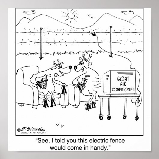 Vertelde u dat de elektrische hek handig zou zijn: poster (Voorkant)
