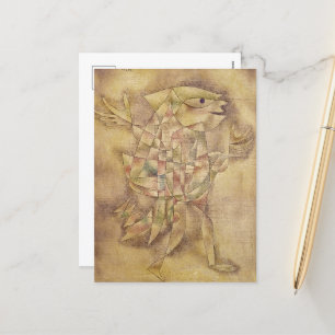 Verteller in Frankrijk door Paul Klee Feestdagenkaart