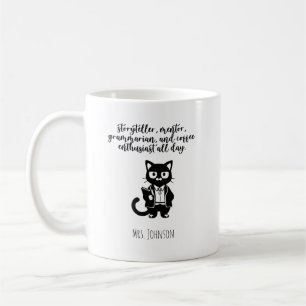 Verteller Mentor Grammaticus Koffie Enthousiast Koffiemok