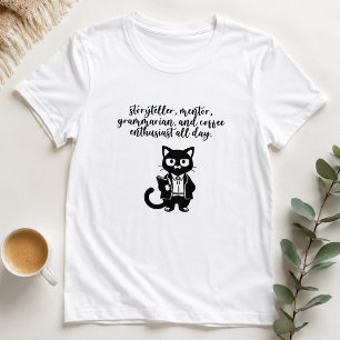 Verteller Mentor Grammaticus Koffie Enthousiast T-shirt