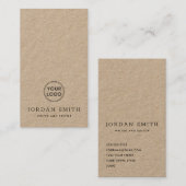 Verticaal aangepast logo modern professioneel Kraf Visitekaartje (Voorkant / Achterkant)