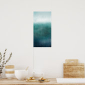 Verticaal Abstract Zeegezicht Moderne Abstracte Ku Poster (Keuken)