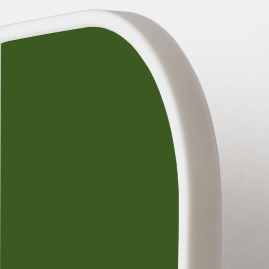 Verticaal bos groen witte, racestrepen pickleball paddle (Links Detail)