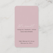 Verticaal busje met QR-code moderne chic lash-exte Visitekaartje (Achterkant)