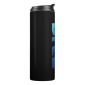 Verticaal duiken op scuba thermosbeker (Gedraaid links)