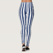 Verticaal-dun marineschepen leggings (Achterkant)