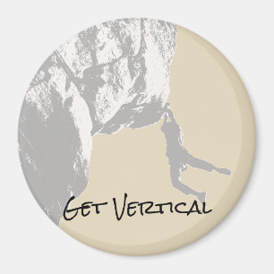 Verticaal - Een rots klimmen Magneet