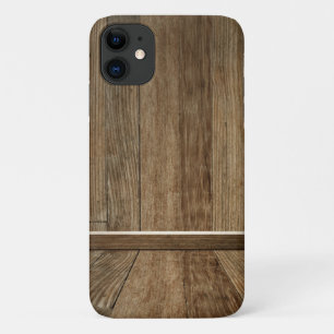 Verticaal en horizontaal houten patroon iPhone 11 hoesje