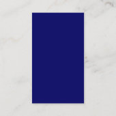 Verticaal geschuurd - donkerblauw visitekaartje (Achterkant)