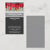 Verticaal geschuurd - Matches Visitekaartje (Voorkant / Achterkant)