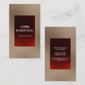 Verticaal gewoon Charm Red Attractive Visitekaartj Visitekaartje (Voorkant / Achterkant)