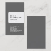 Verticaal grijs wit streep Visitekaartje (Voorkant / Achterkant)