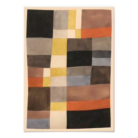 Verticaal-horizontale ritmes | Sophie Taeuber-Arp  Foto Afdruk (Voorkant)