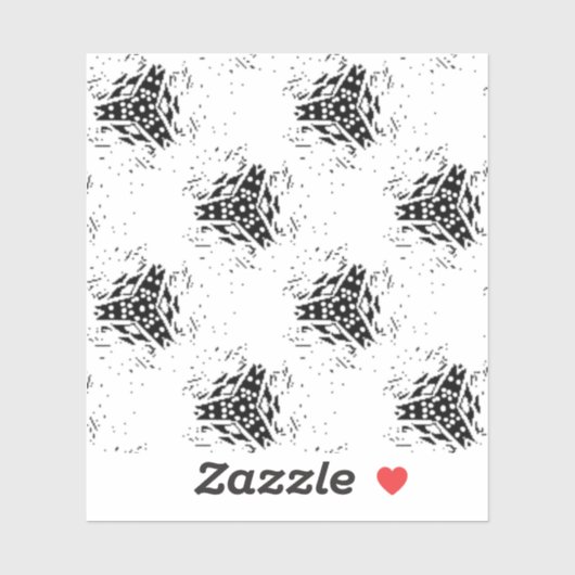 Verticaal, houtskool, Dune Custom-Cut Vinyl Sticke Sticker (Vel)