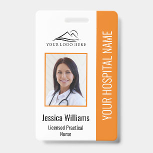 Verticaal LPN-gelicentieerd praktisch zurenfoto-ID Badge