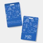 Verticaal Medisch Badge buddy (Voor- en achterkant)