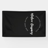 Verticaal modern logo sjabloon Aangepast Bewerkbaa Spandoek (Horizontaal)