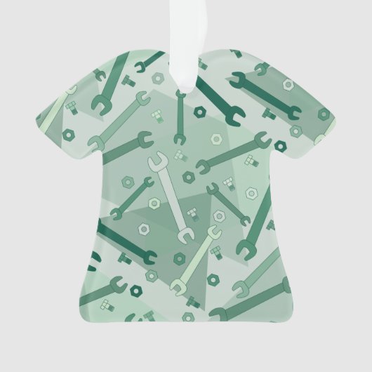 Verticaal moersleutel patroon ornament (voorkant)