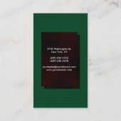 Verticaal omhoog groen rood Visitekaartje (Achterkant)