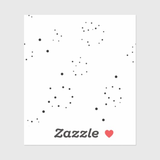 Verticaal ontwerp acht sticker (Vel)