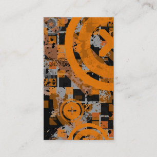 verticaal oranje uiteinde visitekaartje