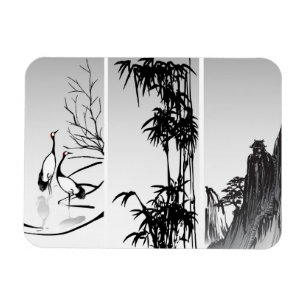 Verticaal Oriental Scroll Magneet