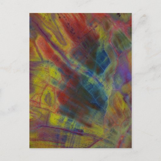 Verticaal Petrified Wood Briefkaart (Voorkant)