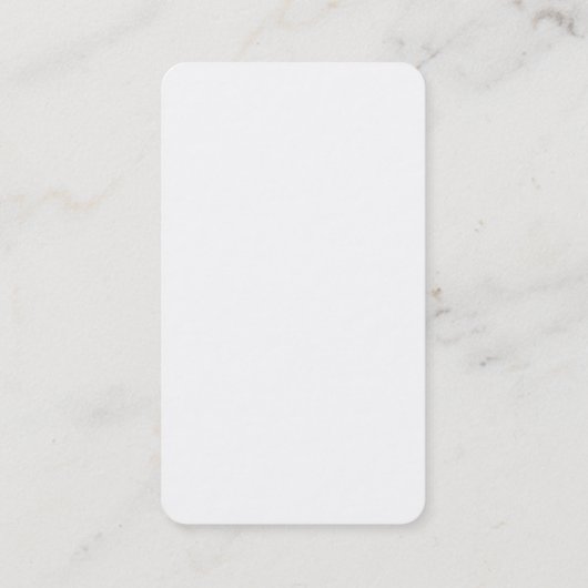 Verticaal platte penseelscript minimalistisch mode visitekaartje (Achterkant)