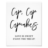 Verticaal poster van cupcakes bruiloft (Voorkant)