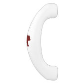 Verticaal rood Beer Keramische Kastgreep (Zijkant)