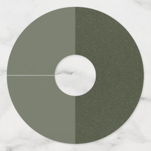 Verticaal Split Moss Groene Wijn Labels –
