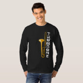 Verticaal trombone t-shirt (Voorkant volledig)