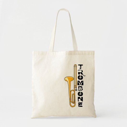Verticaal trombone tote bag (Voorkant)
