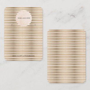 Verticaal uw Logo Gold Strip-kaart Visitekaartje