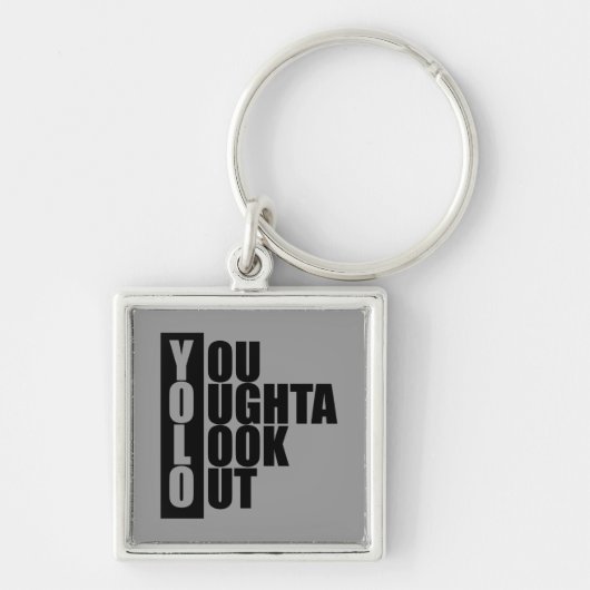 Verticaal vak YOLO Sleutelhanger (Voorkant)