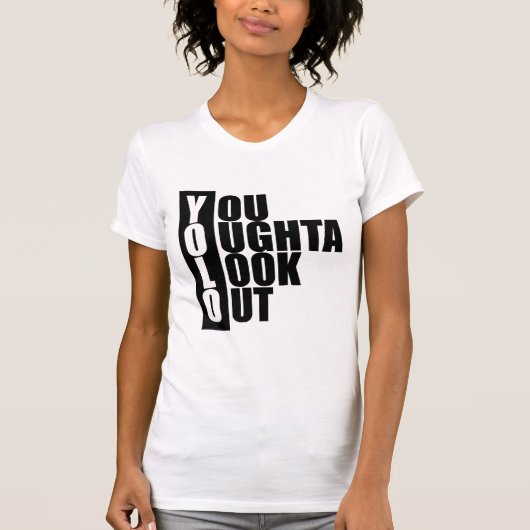 Verticaal vak YOLO T-shirt (Voorkant)