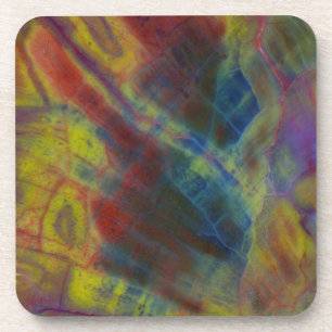 Verticaal verhard hout bier onderzetter