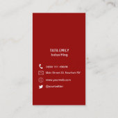 Verticaal Visitekaartje Baby elphant (Achterkant)